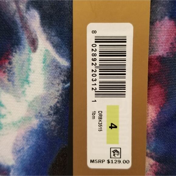 Donna Karan NEW A-Line V Neck Sleeveless Comfortable Short Dress Women's Size 4 - Picture 4 of 15